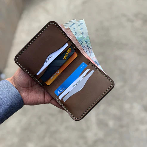 Brown Detachable – Premium Leather Bifold with Removable Card Holder