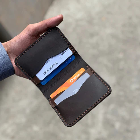 Brown Detachable – Premium Leather Bifold with Removable Card Holder