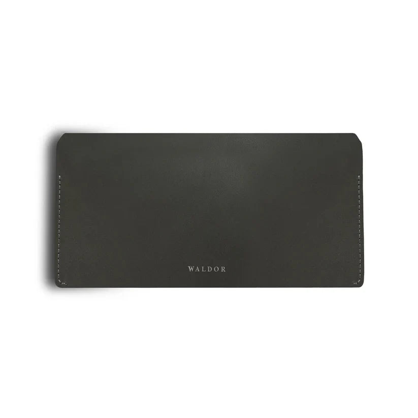 Premium MagFolio Long Wallet Gray Leather