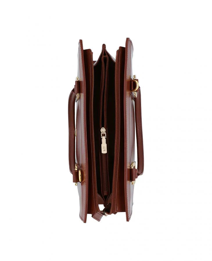 Sunflower Handbag – Spacious Leather Tote for Work & Travel