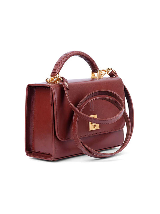 Adora Handbag – Elegant Leather Crossbody & Top Handle Bag